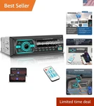 Car Stereo With Bluetooth Single Din Radio, Marine Boat For .... Fixed Price $39.37.