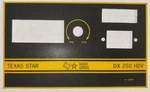 Texas Star Dx 250 Hdv Metal Backed Faceplate Oem Factory Item No Copies.. Fixed Price $39.95.