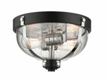 Z-lite 337F2MB+CH Matte Black/chrome 2-LIGHT 11-5/8"W Bowl Ceiling Fixture. Fixed Price $104.97.