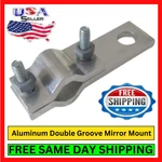 Heavy Duty Aluminum Double Groove Horizontal Mirror Mount W/ SO-239 Connector. Fixed Price $9.95.