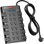 Power Strip, Superdanny Surge Protector With 22 Ac Outlets And 6 Usb Ports - Usa. Fixed Price $73.99.