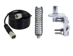 Cb,ham Radio Antenna RG58 9FT Coax CABLE,RV1 Mirror Mount, Spring Combo. Fixed Price $34.71.