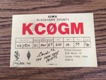 Vintage Ham Amateur Radio Postcard 1987 Blackhawk County Iowa KC0GM. Fixed Price $16.24.