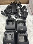 4-MOTOROLA NTN1171A Battery Chargers W/ 2580162R01 (4)-POWER Supply/transfromer. Fixed Price $59.99.