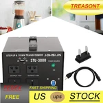 Voltage Transformer Volts Up 110V To 220V With Standard Us 3-PRONG Plug 3000W. Fixed Price $71.13.
