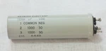 Western Electric Electrolytic Multi Section Can Capacitor 1000UF 30V Dual Nos. Fixed Price $135.00.
