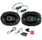 Kicker 46CSC6934 6X9" Stereo Speakers & BB-1PR 2 Bass Blockers 50W Blue. Fixed Price $139.99.