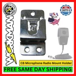 Workman Heavy Duty Cb Microphone Clip Holder Radio For 3 Pin Hanger Mount. Fixed Price $6.95.