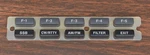 Icom IC-756PRO Mode Button Overlay MP10 (f-keys/ssb/cw-rtty/am-fm/filter/exit). Fixed Price $20.00.