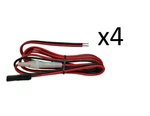 Lot Of 4 Cb,ham 3 Pin 6FT Power Cord Cobra, Galaxy All Three Radios. Fixed Price $29.99.