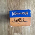 Vintage Nos Thordarson 21F12 6.3 Volt Transformer 117VAC 10 Amp. Fixed Price $44.99.