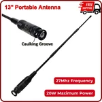 27MHZ 13-INCH Bnc-male Antenna For Cb Handheld/portable Radio With Connector. Fixed Price $16.99.