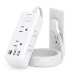 5FT Extension Cord With Multiple Outlets, Flat Plug Power Strip Surge Protect.... Fixed Price $27.60.