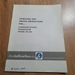 Hallicrafters Transceiver SR-160 Operating And Service Manual. Fixed Price $24.99.