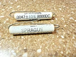 (2 Pcs) .0047UF 8000V Axial Film Capacitor Early 7JP4 Tv Motorola Admiral. Fixed Price $14.99.