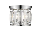 Z-lite 6007F Chrome Mersesse 3-LIGHT 12-1/2"W Flush Mount Drum Ceiling Fixture. Fixed Price $256.36.