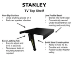 Stanley ATS106 ; Adjustable Tv Top Stand Shelfs. Fixed Price $16.00.