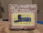 Vtg Kraco KCB-4020 Channel Mobile 2-WAY Radio Citizens Band In Orig Box. Fixed Price $42.00.