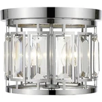 Z-lite 6007F-CH Mersesse 3 Light 12.5 Inch Chrome Flush Mount Ceiling. Fixed Price $322.04.