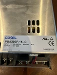 Cosel PBA300F-15-C- Input: 100-240 Vac, 50/60 Hz, 4.1 Output: 15V 22A. Fixed Price $100.00.