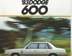 Original 1983 Dodge 600 And Dealer Sales Brochure. Fixed Price $5.95.
