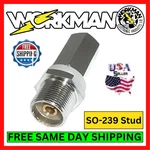 Workman SM1S Heavy Duty Stainless SO-239 Stud Cb Radio Antenna Mount 3/8X24 Kit. Fixed Price $12.95.