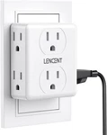 Lencent 2 To 3 Prong Outlet Adapter, Power Strip, 6 1 Pack, White. Fixed Price $22.33.