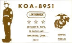 Hartford Ct Usmc Marine Cb Radio Qsl Card KOA-8951 Leatherneck Tofil. Fixed Price $7.95.