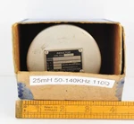 Boonton Inductor Type 103A 42. Labeled 50-140KC, 25MH, 9MMF, Q Apox 110. Fixed Price $34.25.