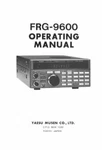 Yaesu FRG-9600 Instruction Manual. Fixed Price $14.95.