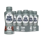 Core Power Elite High Protein Shake, Chocolate, 42G Bottle, 14OZ, 12 Pack. Fixed Price $46.99.