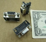 10 Female D-sub Connectors DE-9 Pin Angle Board Mount Screw Terminal. Fixed Price $8.99.