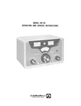 Hallicrafters HA-20 Accessory Unit Manual. Fixed Price $11.99.