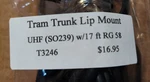 Tram Trunk Lip Mount (T3246) New!!. Fixed Price $16.95.