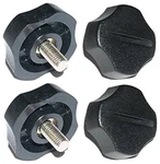 Lot Accessories Unlimited AUDX2 Black Plastic Cb Radio 5MM Thread KNOBS-2 Pack. Fixed Price $22.95.