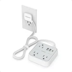 Short Extension Cord With Multiple Outlets 3 Ft, Tessan Small Flat Plug Power.... Fixed Price $32.80.