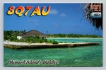 Ham Radio Qsl 8Q7AU Dhonveli Island Maldives 2007 Yaesu FT-100. Fixed Price $16.99.