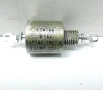 D463 Centre Radio Frequency Filter 115 VAC/250 Vdc/ 20 Amps New Old Stock. Fixed Price $15.00.