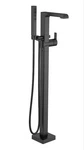 Delta Ara T4767-BLFL Matte Black Floor Mount Tub Filler Trim With Hand Shower. Fixed Price $990.00.