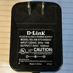 D-link AM-0751000D41 Plug Class 2 Ac Power Supply Charger Adapter 7.5VDC. Fixed Price $15.00.