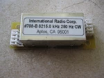 Inrad 708-B 250HZ Cw Filter (8215KHZ Center Frequency) Excellent Shape. Fixed Price $110.00.