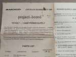 Vintage Archer Radio Shack Project Board 277-104 Tandy Power Supply Parts List. Fixed Price $24.99.