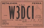 Ham Radio Qsl Postcard W3DCI Charles Eichenberg 1930S Bethlehem Pennsylvania. Fixed Price $9.63.