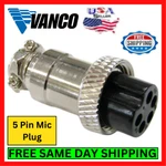 Vanco CBC5X Radio Microphone Pin Female Panel Jack Replacement Chrome Kit. Fixed Price $5.95.