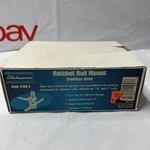 New Shakespeare Ratchet Rail Mount, Stainless Steel Model 4188-S D97. Fixed Price $27.93.