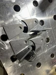 Off Road Weld-on Shock Axle Mount Frame Tabs 1/4" Steel Flat & Radius. Fixed Price $34.00.