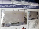 Solaire 52.5" - 60" Outdoor Tv Cover Light Gray (sol 55G) HDYSOL55G. Fixed Price $60.00.
