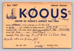 Ham Radio Qsl Ous Liberal Kansas Usa 1958 Harvey Wells T-90. Fixed Price $16.99.