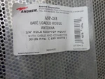 Andrew Corporation ASP-268 Base Loaded Mobile Antenna Vehicular 30-36 Mhz 3/4''. Fixed Price $80.00.