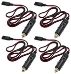 4 Lot Roadpro RPPS-219 2-PIN Cb/ham Radio Replacement Power Cord W/ Lighter Plug. Fixed Price $50.95.